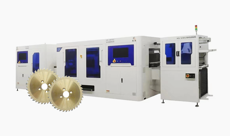 A máquina automática de corte e retificação é usada para cortar e retificar a placa de circuito prensado （PCB）